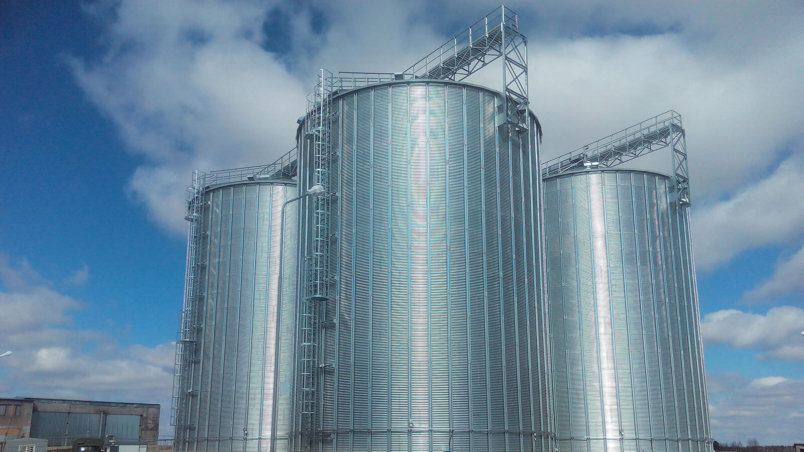 Силосы зерновые плоскодонные